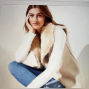 Loft Faux Shearling Ultra Soft Casual Vest
